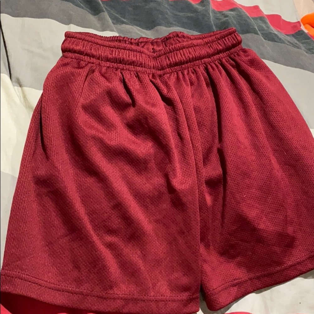 Boys maroon shorts